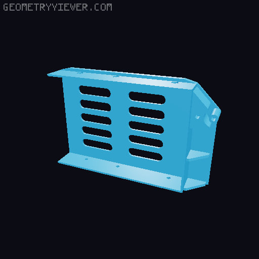 Raspberry Pi 5 based 5-Bay NAS 3D model thumbnail