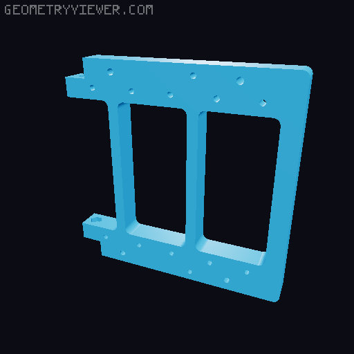 16-digit Split-Flap Display (Mini+) 3D model thumbnail