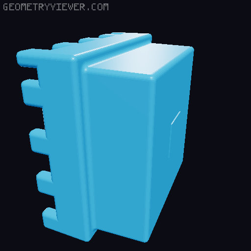 Lego Minecraft Compatible Villager Hats 3D model thumbnail