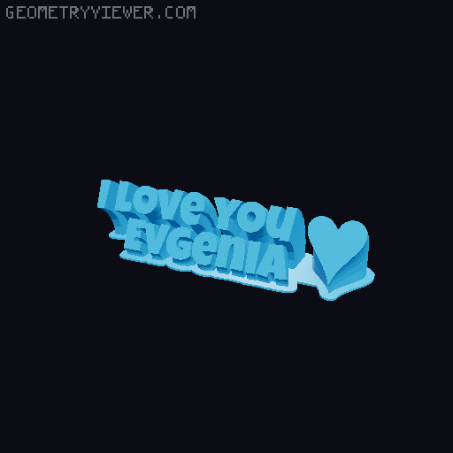 I love you... 3D model thumbnail