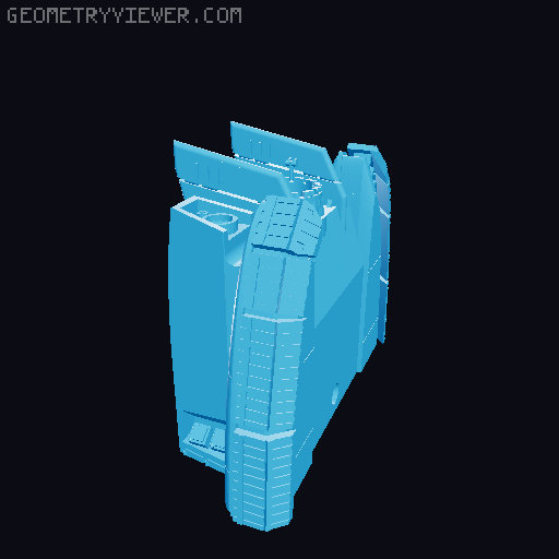 Aspis warhammer-style tank 3D model thumbnail
