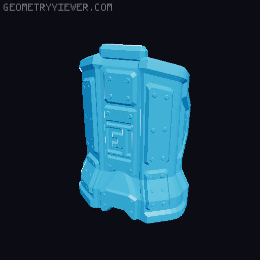 Dummy 13 Ballistic Shield and Greataxe 3D model thumbnail
