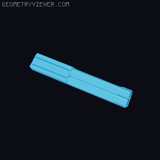 Gridfinity Steak knife holder 3D model thumbnail