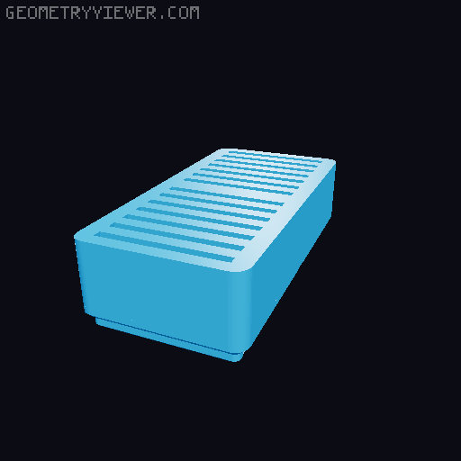 Gridfinity OpenSCAD USB and SD Card Holder 3D model thumbnail