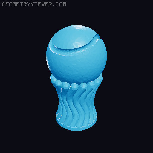 Sports Ball Mega Multi Pack Custom DJ Wormhole Knobs Set - Football Basketball Golf Tennis Baseball and More 3D model thumbnail