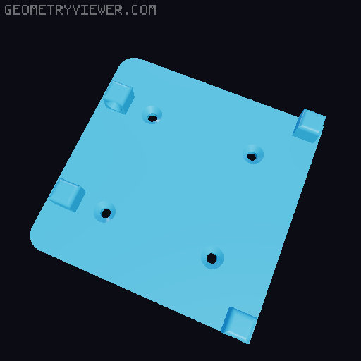 Foldable Cup Holder 3D model thumbnail