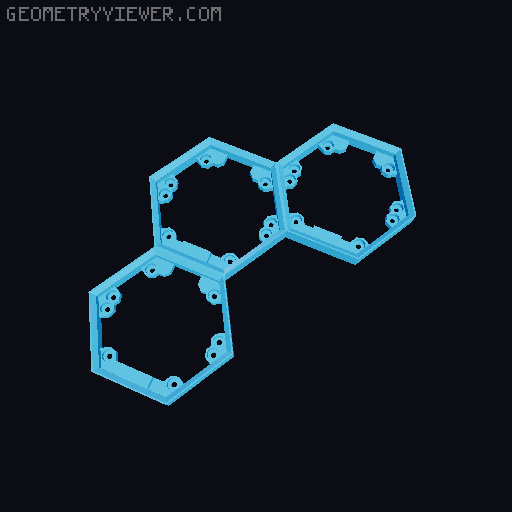Hextraction Fancy Game Board Remix 3D model thumbnail