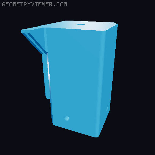 Lack Enclosure Parts for 2.5mm Plexiglass 3D model thumbnail