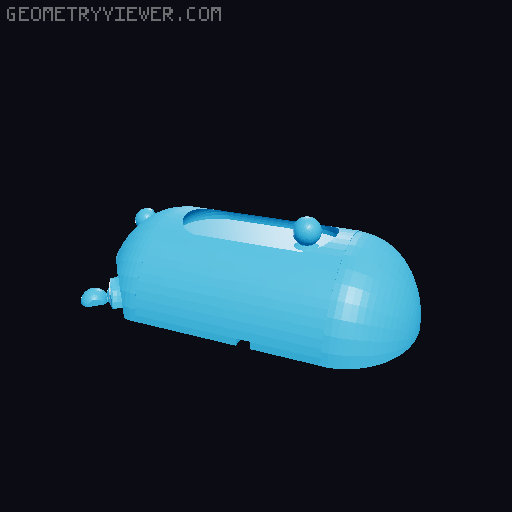 Q-BOT BETA, little cute robot inspired by B-bots 3D model thumbnail
