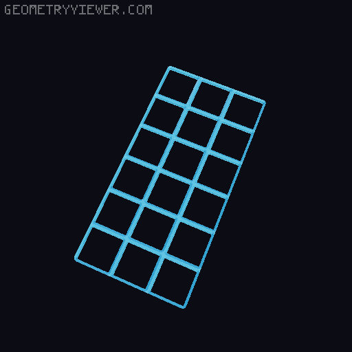 Gridfinity Thin base with magnets 3D model thumbnail