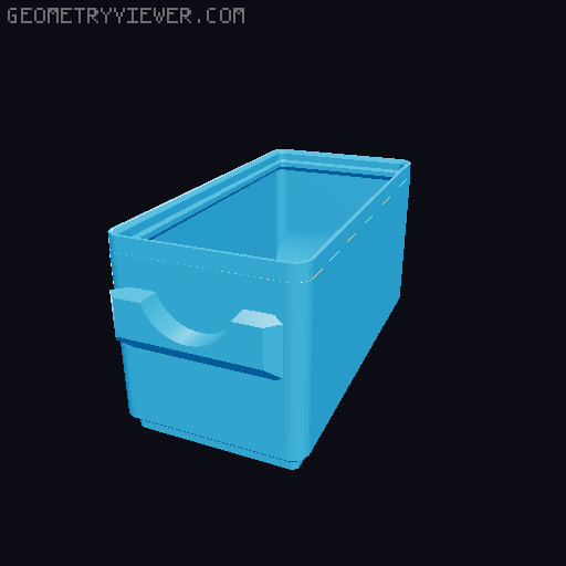 Parametric Gridfinity bins for GOEWS 3D model thumbnail