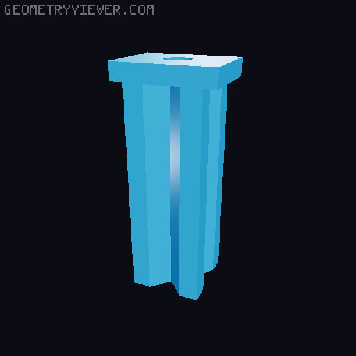 Corner connectors for square tubes 3D model thumbnail