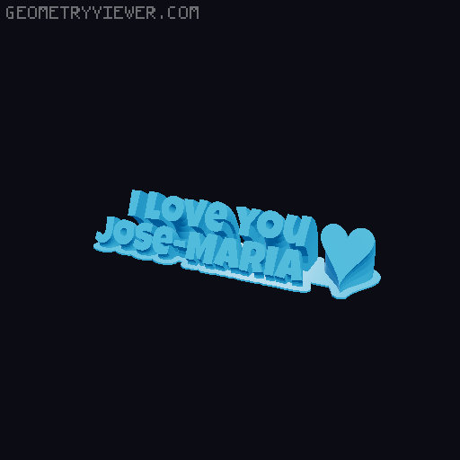 I love you... 3D model thumbnail