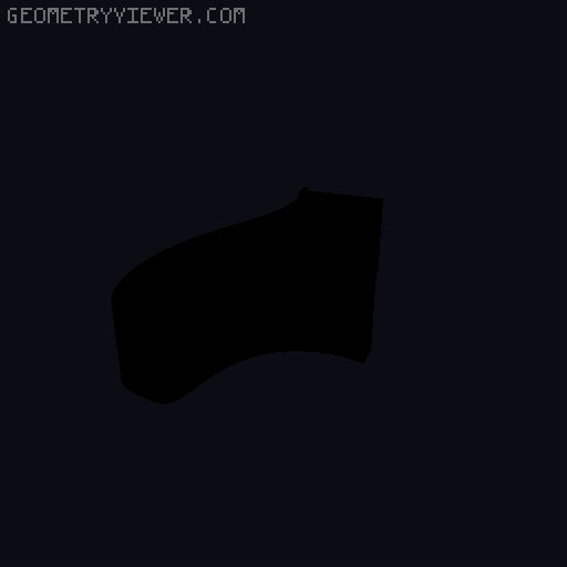 Electric Guitar body for small (20x20cm) printers 3D model thumbnail