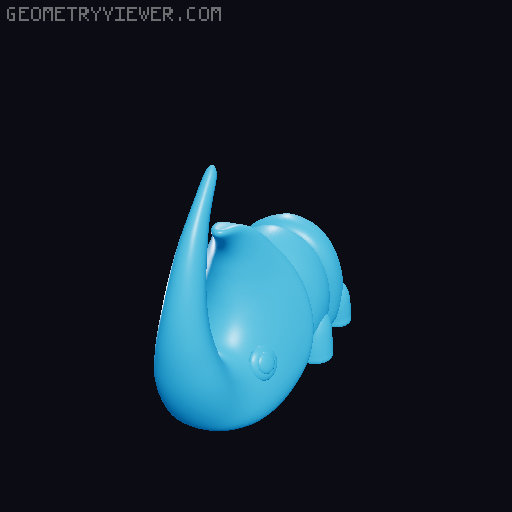 Flexi Baby Rhino 3D model thumbnail