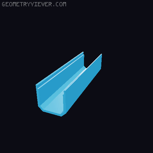 Underware Channel Tops (I, L, C, T, X) - Extra height + Parametric models 3D model thumbnail