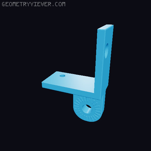 Lack Enclosure mounts for articulating camera mount 3D model thumbnail