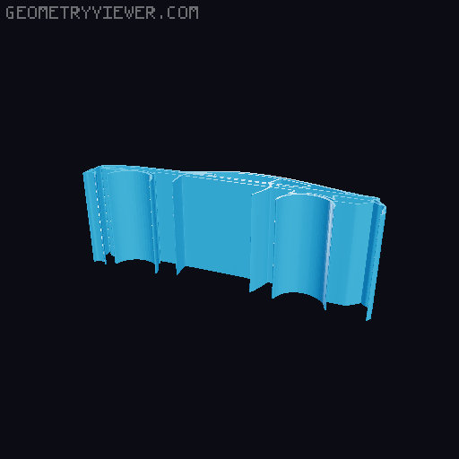 Car silhouettes! different models 3D model thumbnail