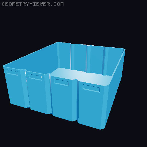 Rugged Box Thinner Inserts 3D model thumbnail