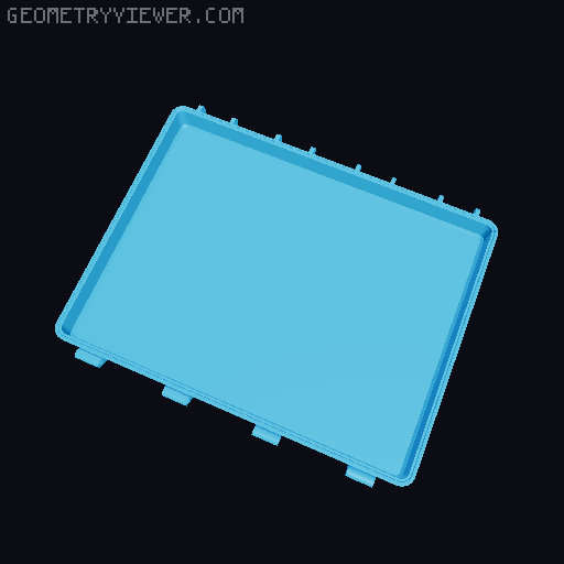 Camera gear storage boxes 3D model thumbnail