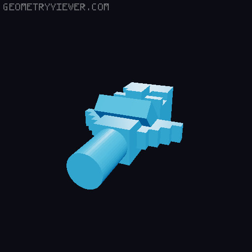 Lego Minecraft Compatible Accessory Set 3D model thumbnail
