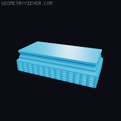 Prismatic Vase Mode Silica Gel Container. Super fast print 3D model thumbnail