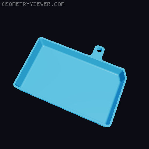 Kyosho DBX cover for battery/radio tray 3D model thumbnail