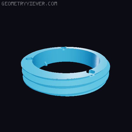 Larger Prusament Masterspool Reuse wo Filament Stop 3D model thumbnail