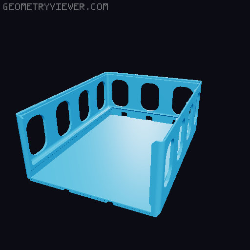 Gridfinity Breadboard Bins 3D model thumbnail