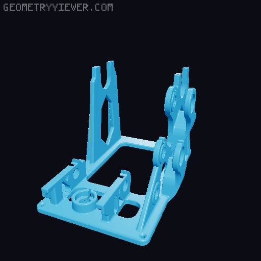 Awesome Filament Spool Rewinder - Upgraded  216.5mm Main Body 3D model thumbnail