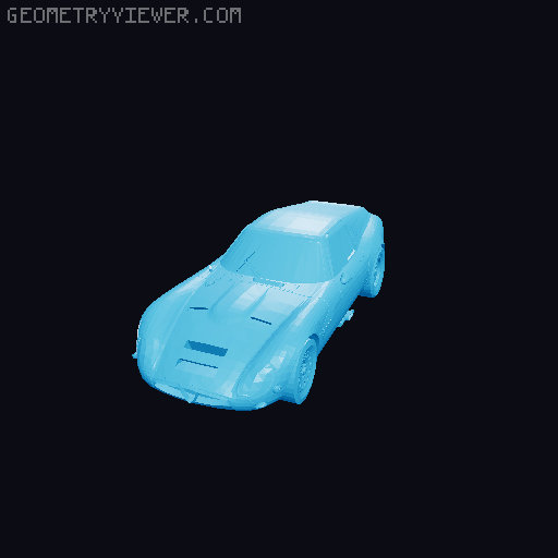 Alfa-Romeo Giulia TZ2 for 3D-printing. 3D model thumbnail