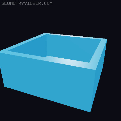 Low Poly Tray / Bowl  v2 3D model thumbnail