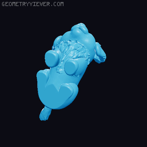 Golden Retriever Puppy v1 3D model thumbnail