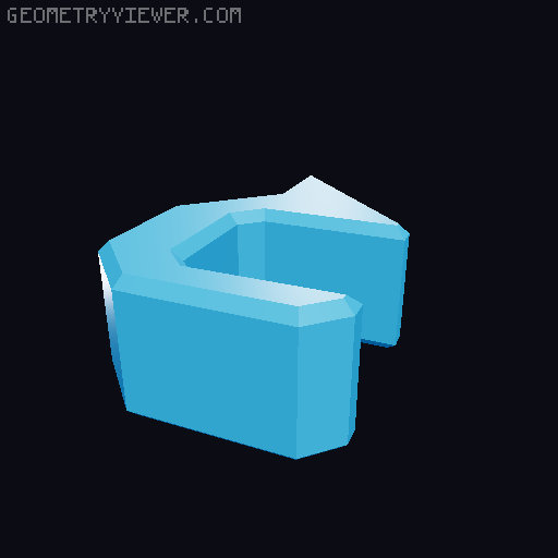 A13 - Back Addons 3D model thumbnail