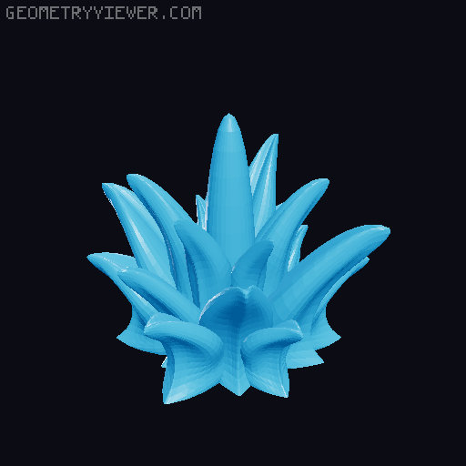 100 Fantasy Plants for Tabletop Base & Terrain Design (Alien Vegetation 61) 3D model thumbnail