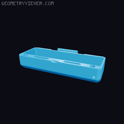 Hohner Special 20 Magnetic Case 3D model thumbnail
