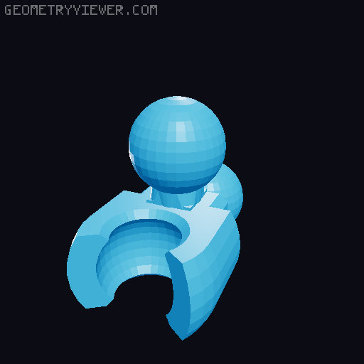 Clip on cape remix for Lucky 13 3D model thumbnail