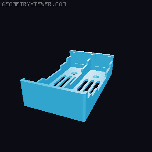 18650 holder 3D model thumbnail