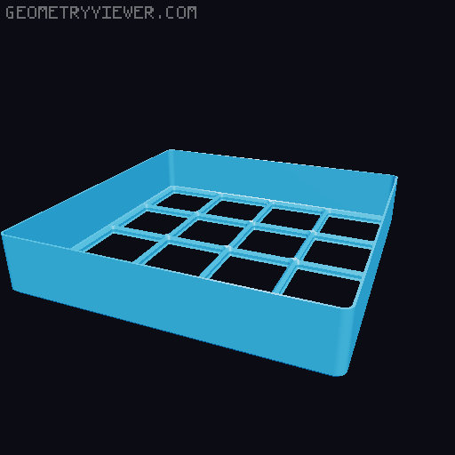 separate files for Rugged Metric Bolts Box 3D model thumbnail