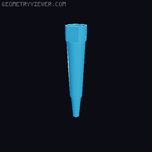 Soldering Iron cap 3D model thumbnail
