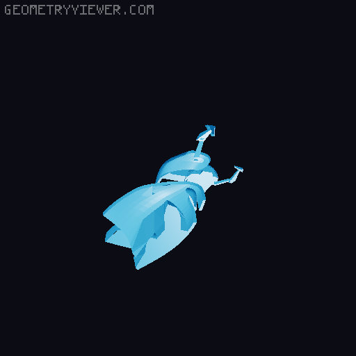 Dummy13 portal gun 3D model thumbnail