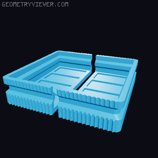 Prismatic Vase Mode Silica Gel Container. Super fast print 3D model thumbnail