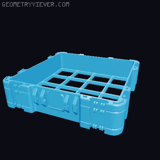 Lite Base for Gridfinity Storage Box by Pred *Now Parametric!* 3D model thumbnail