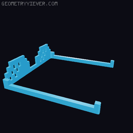 Thug Life meme glasses 3D model thumbnail
