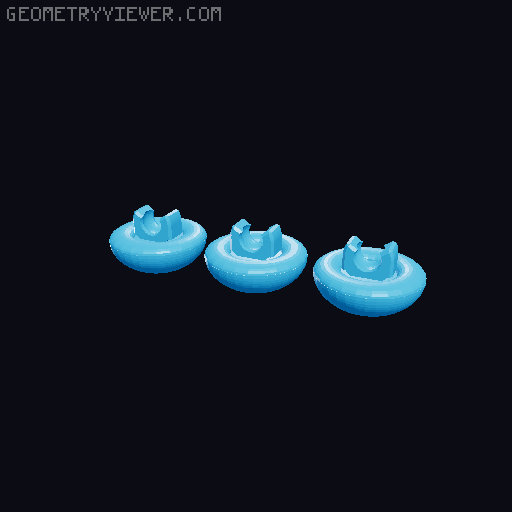 Q-BOT BETA, little cute robot inspired by B-bots 3D model thumbnail