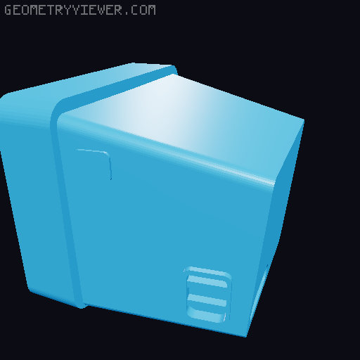 Dummy 13 TV Head V3 3D model thumbnail