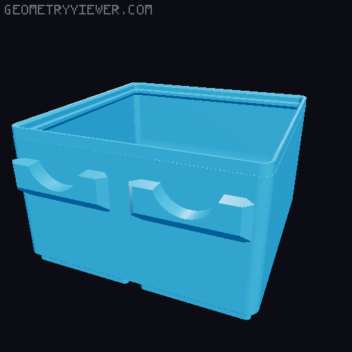 Parametric Gridfinity bins for GOEWS 3D model thumbnail