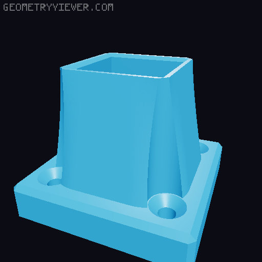Air-buffer for Prusa Enclosure V2 - MMU3 3D model thumbnail
