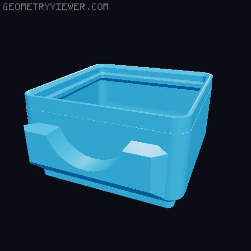 Parametric Gridfinity bins for GOEWS 3D model thumbnail
