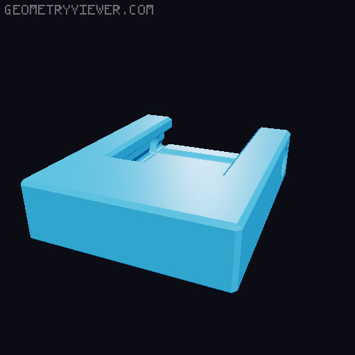 Suporte Luz para Capacete 3D model thumbnail
